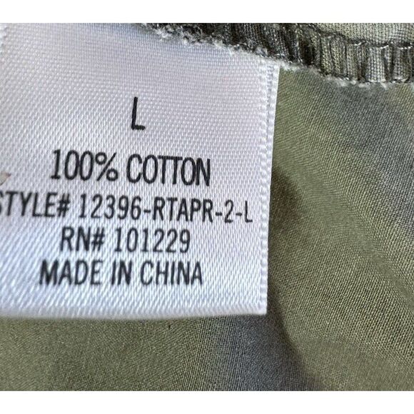 MIAMI Utility Jacket Womens L  Green Camouflage Safari Anorak Zip Up Military - Picture 8 of 13